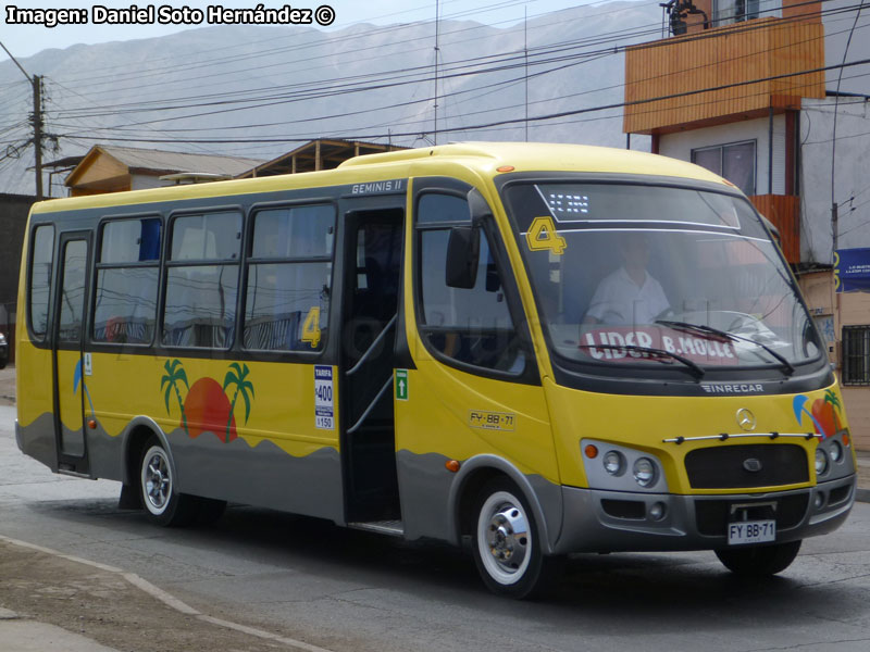 Inrecar Géminis II / Mercedes Benz LO-915 / Línea N° 4 Iquique