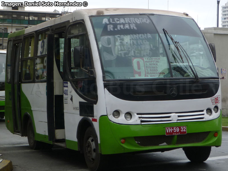 Induscar Caio Piccolo / Mercedes Benz LO-712 / Línea N° 9 Iquique