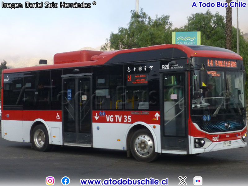 King Long XMQ6900G E-Tech / Línea N° 4 Red Copiapó de Movilidad