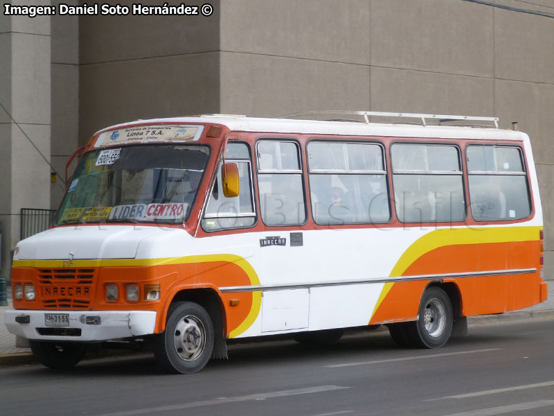 Inrecar / Mercedes Benz LO-814 / Variante F Línea Nº 177 S.A. (Calama)