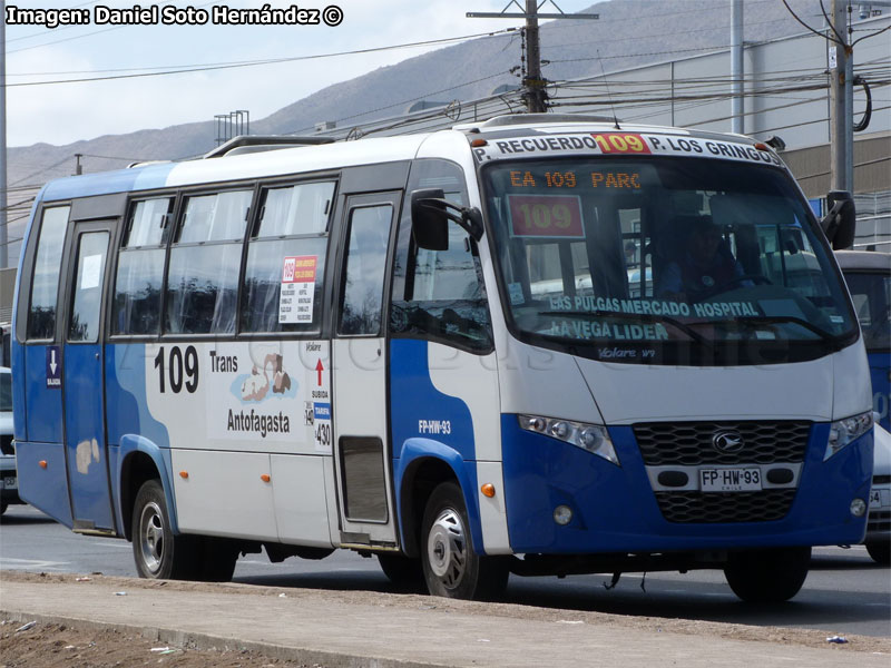 Volare W9 Urbano / Agrale MA-9.2 / Línea Nº 109 Trans Antofagasta