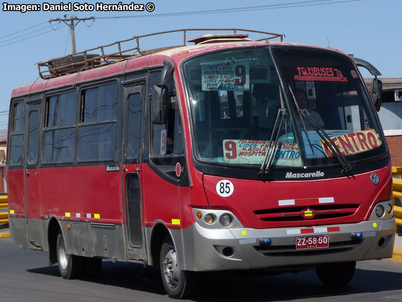 Mascarello Gran Micro / Volksbus 9-150OD / Taxibuses 7 y 8 (Recorrido N° 9) Arica