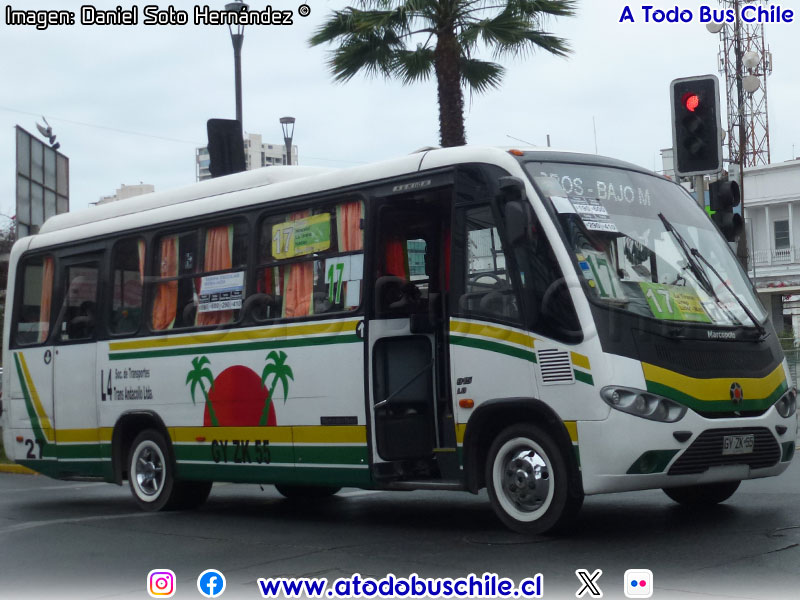 Marcopolo Senior / Mercedes Benz LO-915 / Línea N° 17 Iquique