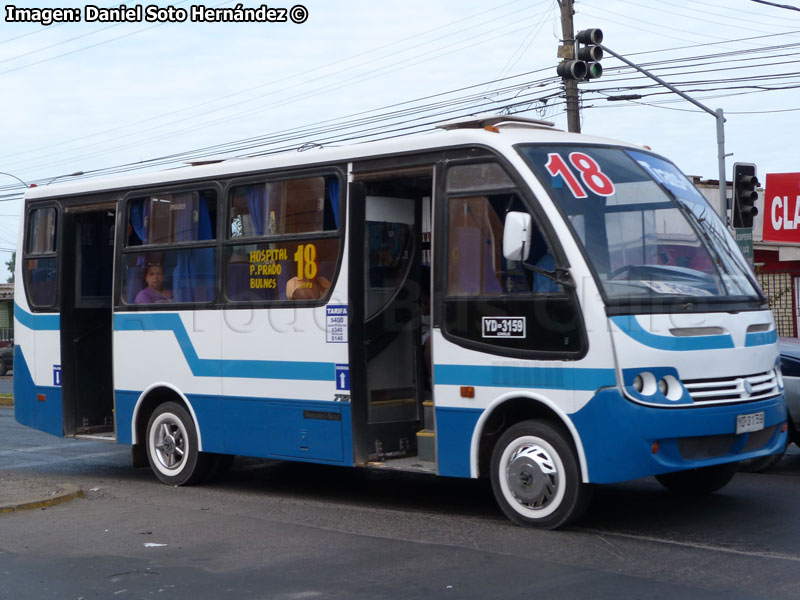 Induscar Caio Piccolo / Mercedes Benz LO-712 / Línea Nº 18 Iquique