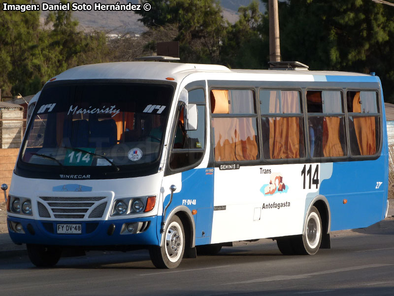 Inrecar Géminis II / Mercedes Benz LO-915 / Línea Nº 114 Trans Antofagasta