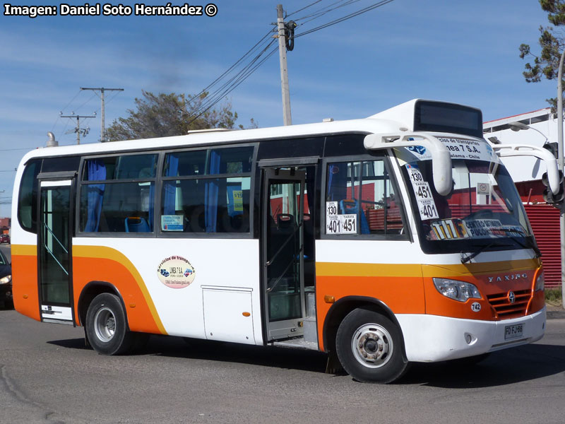 Yaxing JS6762TA / Variante F Línea N° 7 S.A. (Calama)