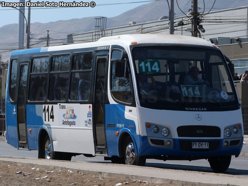 Inrecar Géminis II / Mercedes Benz LO-915 / Línea N° 114 Trans Antofagasta