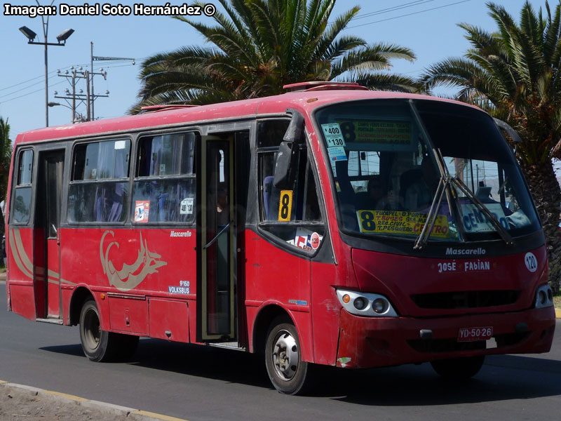 Mascarello Gran Micro / Volksbus 9-150OD / Taxibuses 7 y 8 (Recorrido N° 8) Arica