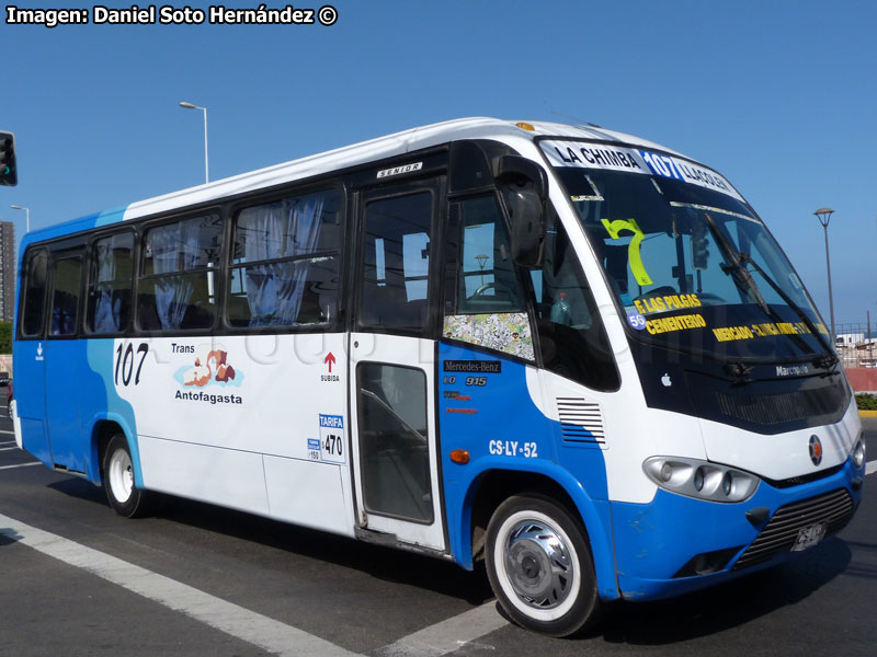 Marcopolo Senior / Mercedes Benz LO-915 / Línea N° 107 Trans Antofagasta