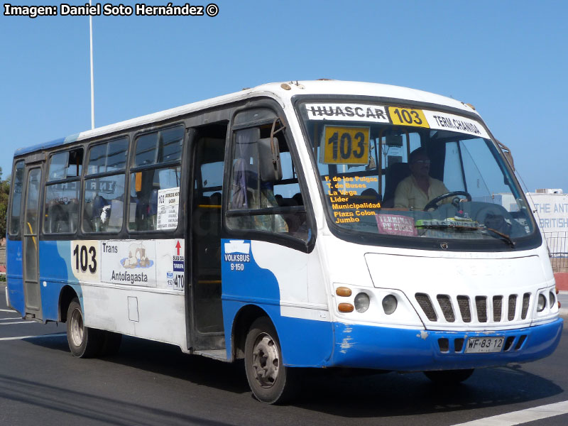 Inrecar Capricornio 2 / Volksbus 9-150OD / Línea N° 103 Trans Antofagasta