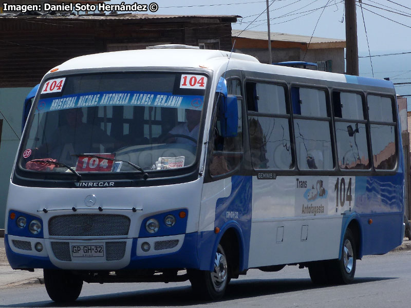 Inrecar Géminis II / Mercedes Benz LO-916 BlueTec5 / Línea N° 104 Trans Antofagasta