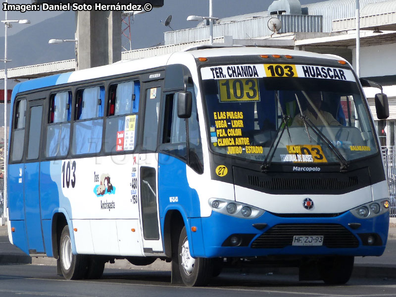 Marcopolo Senior / Mercedes Benz LO-916 BlueTec5 / Línea N° 103 Trans Antofagasta