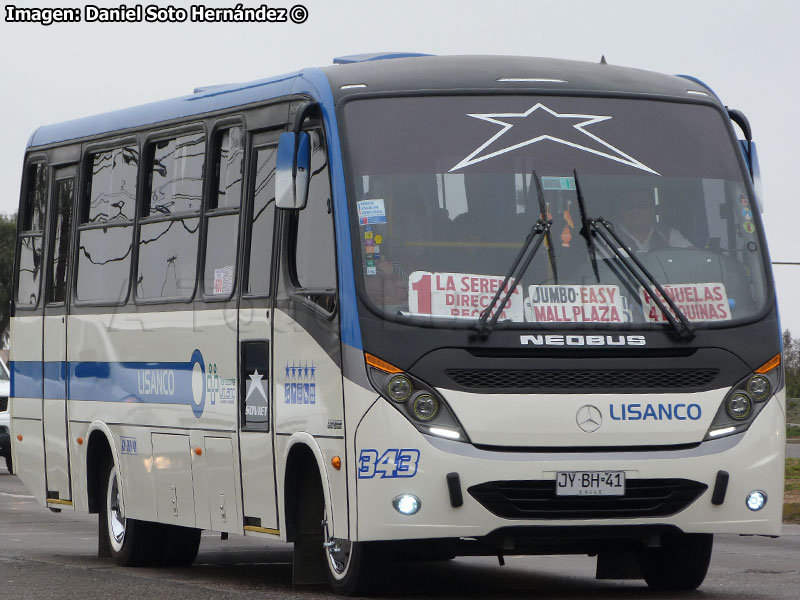 Neobus Thunder + / Mercedes Benz LO-916 BlueTec5 / Línea San Juan Coquimbo LISANCO