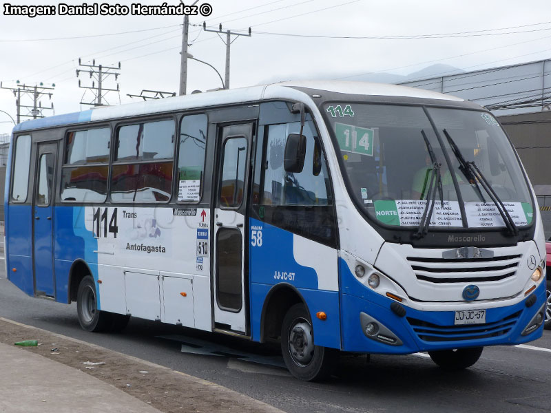 Mascarello Gran Micro / Mercedes Benz LO-916 BlueTec5 / Línea N° 114 Trans Antofagasta