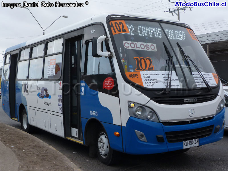 Induscar Caio Foz / Mercedes Benz LO-916 BlueTec5 / Línea N° 102 Trans Antofagasta