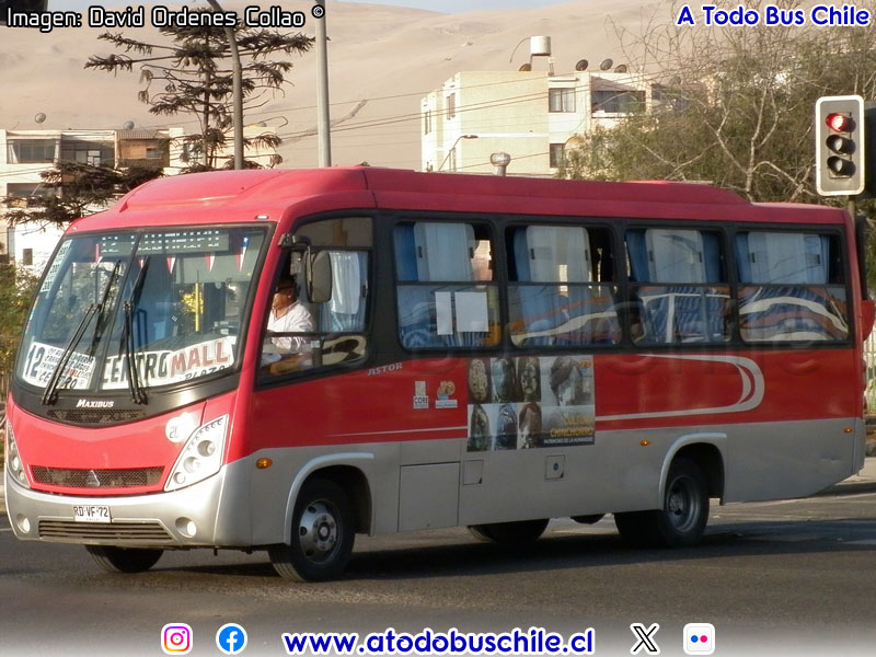 Maxibus Astor / Agrale MA-9.2 Euro V / Línea N° 12 Arica