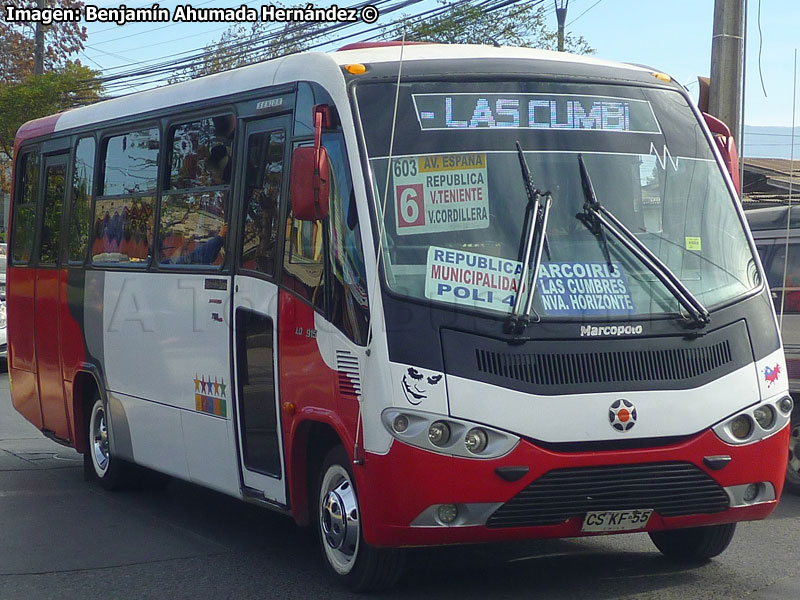 Marcopolo Senior / Mercedes Benz LO-915 / Línea 600 Oriente - Poniente (Buses Cordillera) Trans O'Higgins