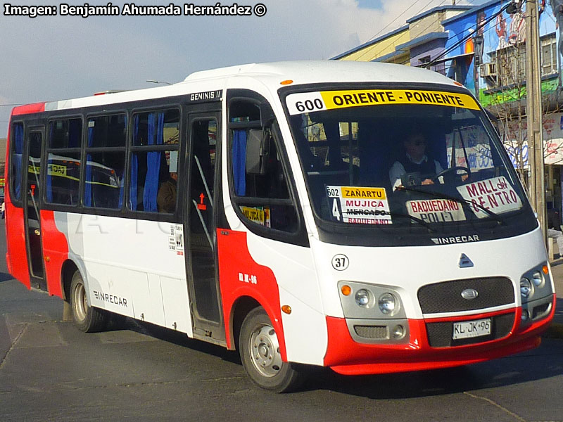 Inrecar Géminis II / Agrale MA-9.2 Euro5 / Línea 600 Oriente - Poniente (Buses Cordillera) Trans O'Higgins