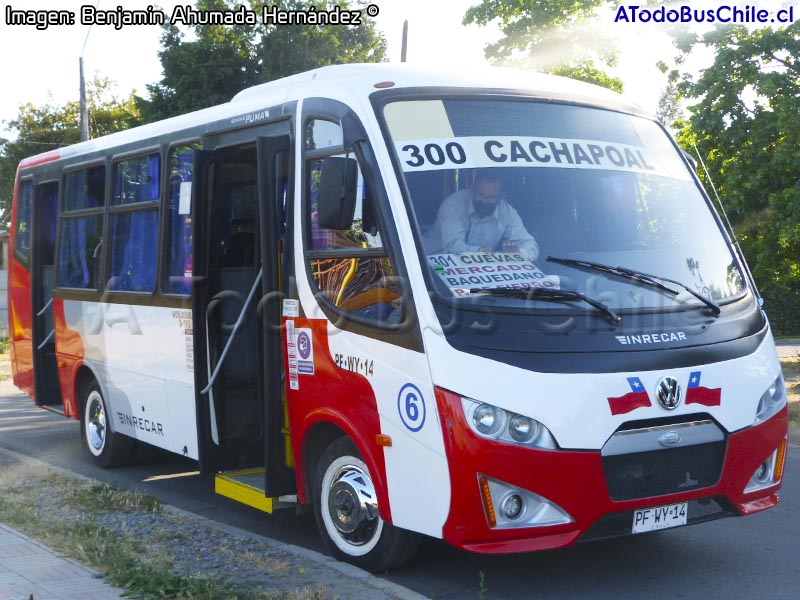 Inrecar Géminis Puma / Volksbus 9-160OD Euro5 / Línea 300 Sur - Poniente (Cachapoal) Trans O'Higgins