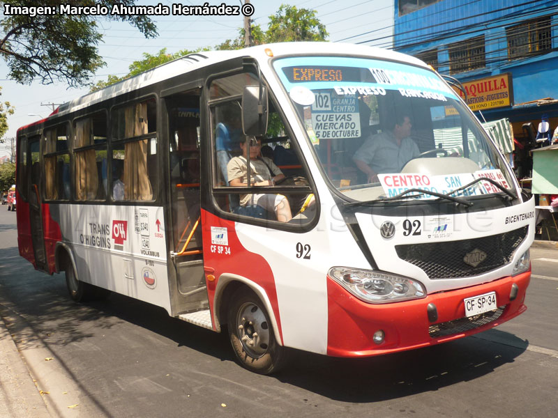 TMG Bicentenario / Volksbus 9-150EOD / Línea 100 Circunvalación (Expreso Rancagua) Trans O'Higgins