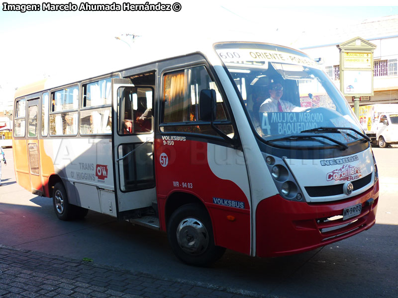 Neobus Thunder Way / Volksbus 9-150EOD / Línea 600 Oriente - Poniente Trans O'Higgins