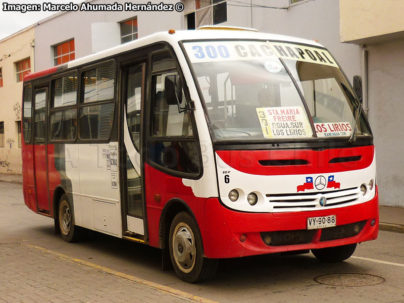 Induscar Caio Piccolo / Mercedes Benz LO-712 / Línea 300 Sur - Poniente (Cachapoal) Trans O'Higgins