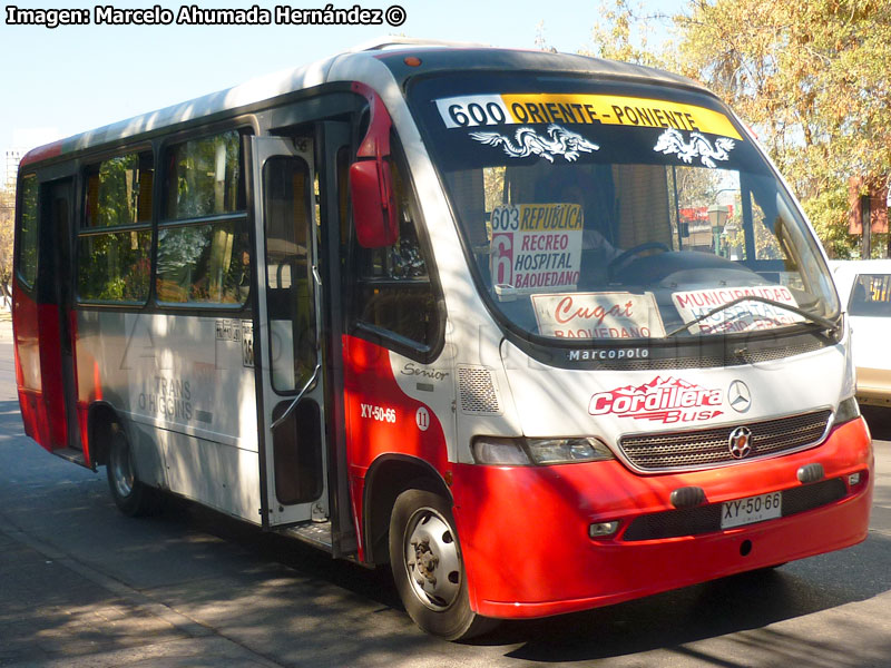 Marcopolo Senior G6 / Mercedes Benz LO-712 / Línea 600 Oriente - Poniente Trans O'Higgins