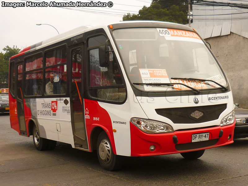 TMG Bicentenario / Volksbus 9-150EOD / Línea 400 Manzanal Trans O'Higgins