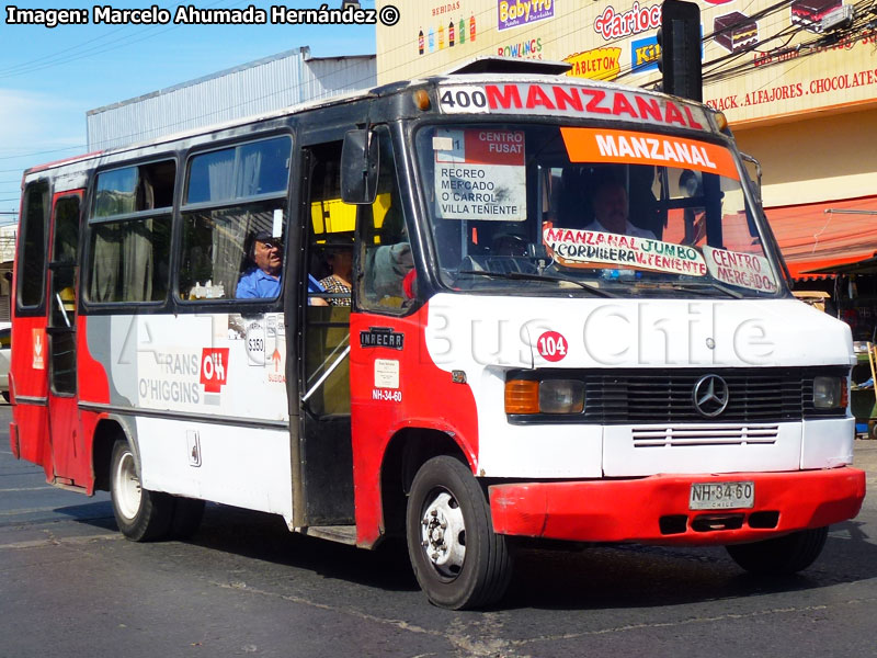 Inrecar / Mercedes Benz LO-812 / Línea 400 Manzanal Trans O'Higgins