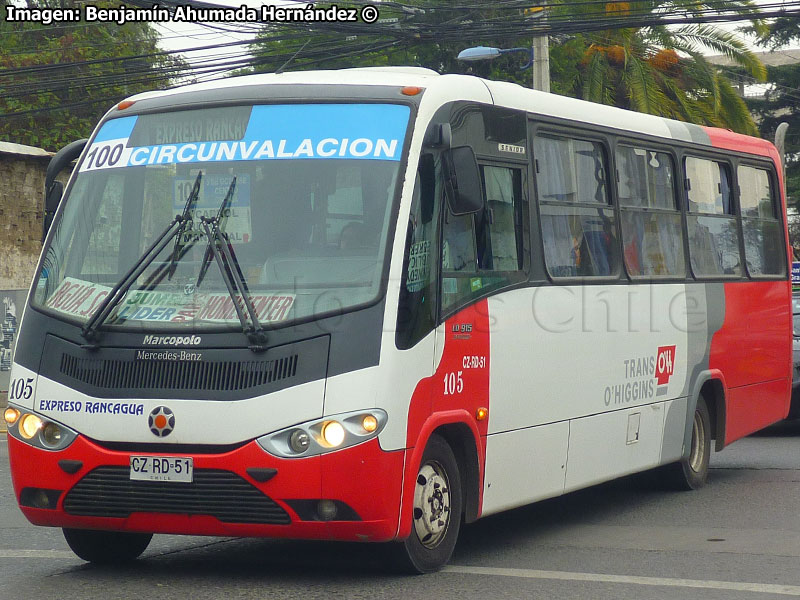 Marcopolo Senior / Mercedes Benz LO-915 / Línea 100 Circunvalación (Expreso Rancagua) Trans O'Higgins