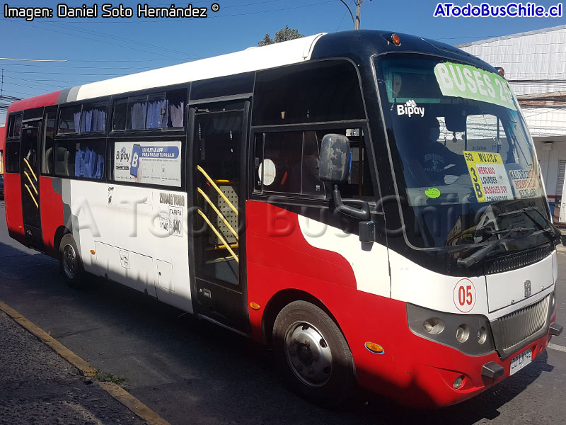 Zhong Tong Triumph LCK6780D Euro5 / Línea N° 500 Buses 25 (Norte - Poniente) Trans O'Higgins