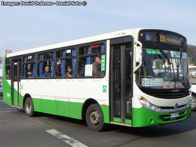 Induscar Caio Apache Vip / Mercedes Benz OF-1218 / TMV 2 Viña Bus S.A.