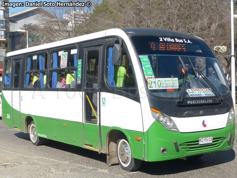 Neobus Thunder + / Mercedes Benz LO-916 BlueTec5 / TMV 2 Viña Bus S.A.