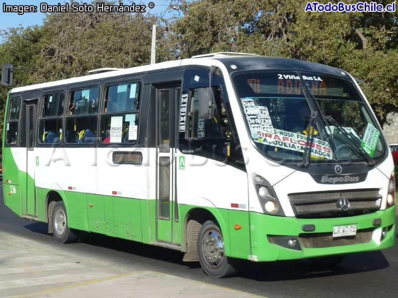 BepoBus Nàscere / Mercedes Benz LO-916 BlueTec5 / TMV 2 Viña Bus S.A.