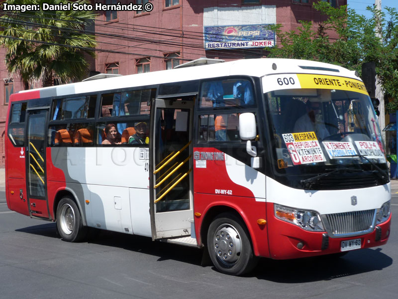 Zhong Tong Triumph LCK6780D / Línea 600 Oriente - Poniente (Buses Cordillera) Trans O'Higgins