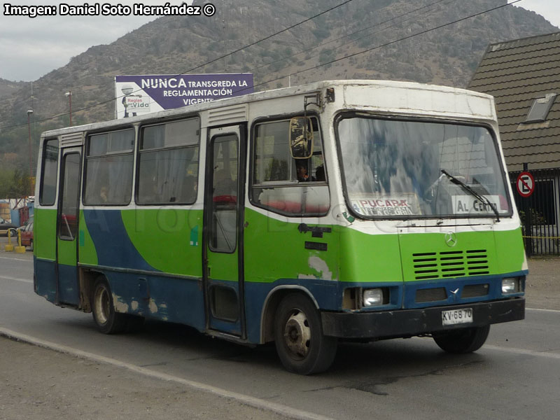 Cuatro Ases PH-52 / Mercedes Benz OF-812 / Transportes J.A. Ltda. (Los Andes)