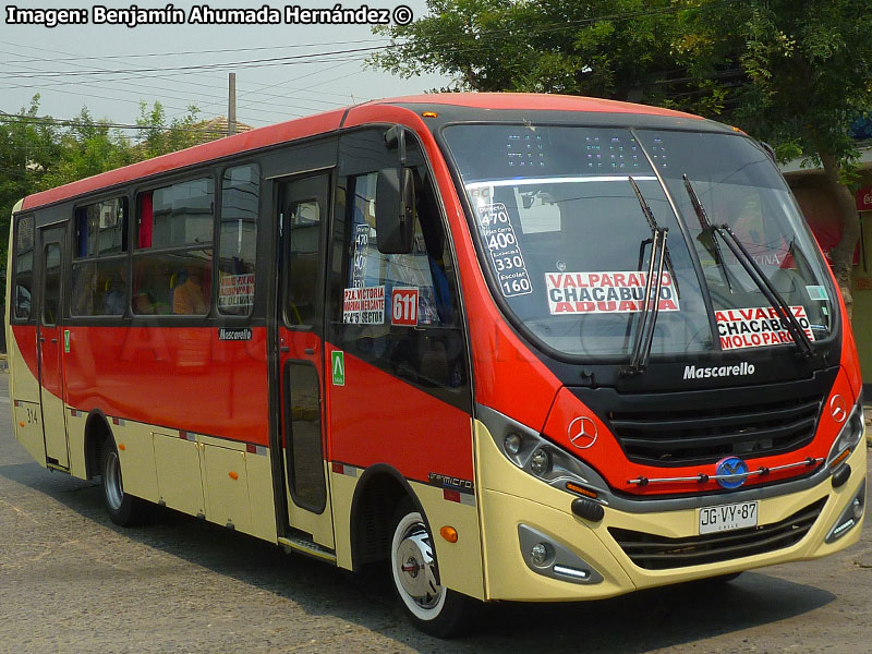 Mascarello Gran Micro / Mercedes Benz LO-916 BlueTec5 / TMV 6 Buses Gran Valparaíso S.A.