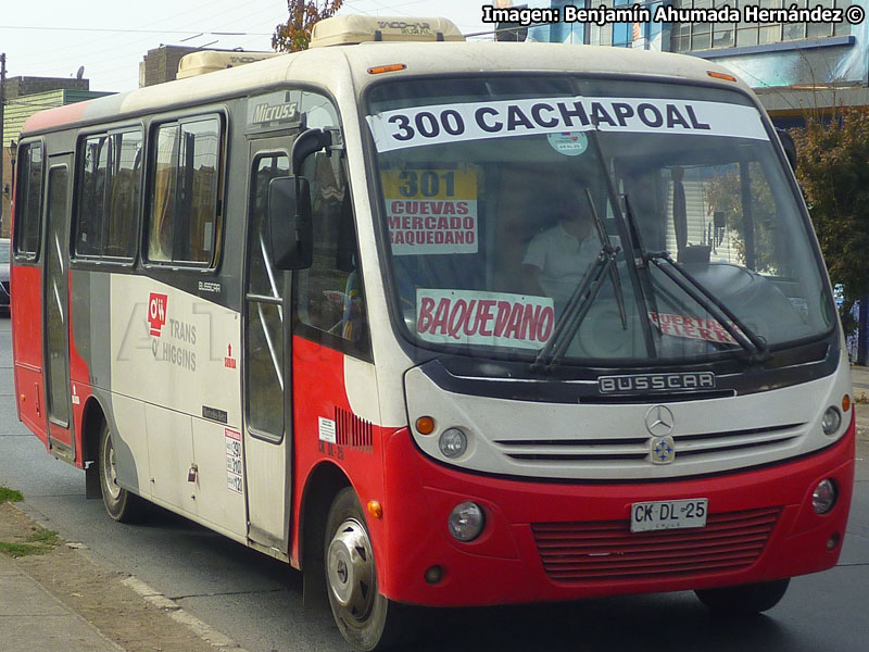 Busscar Micruss / Mercedes Benz LO-812 / Línea 300 Sur - Poniente (Cachapoal) Trans O'Higgins