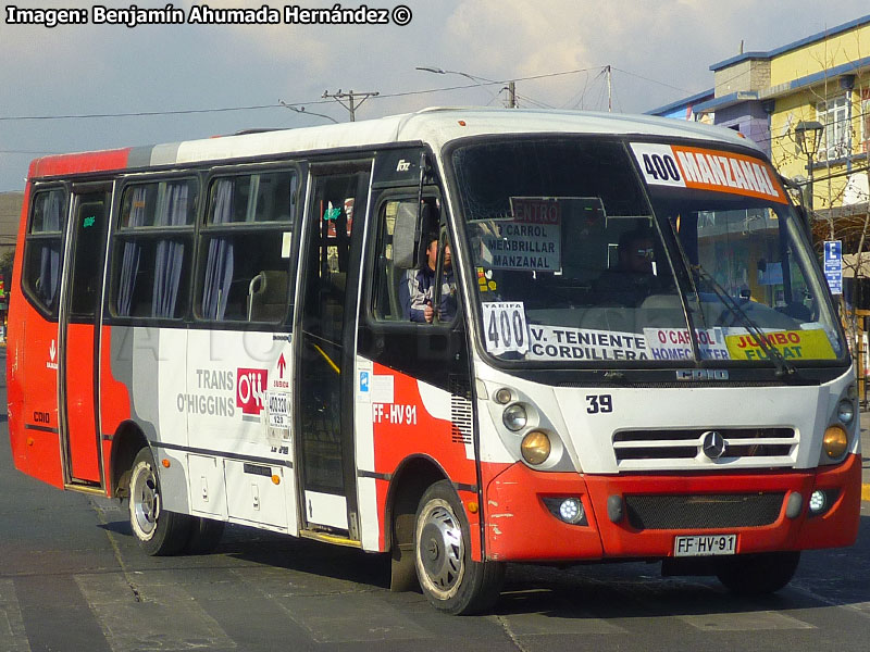 Induscar Caio Foz / Mercedes Benz LO-812 / Línea 400 Manzanal Trans O'Higgins