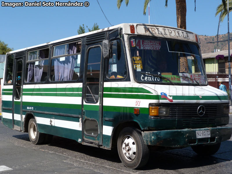 Cuatro Ases PH-50 / Mercedes Benz LO-812 / Línea N° 4 MELITRAN S.A. (Melipilla)