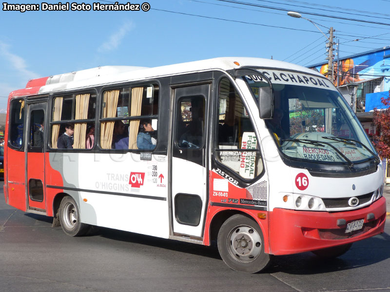 Maxibus Astor / Mercedes Benz LO-712 / Línea 300 Sur - Poniente (Cachapoal) Trans O'Higgins