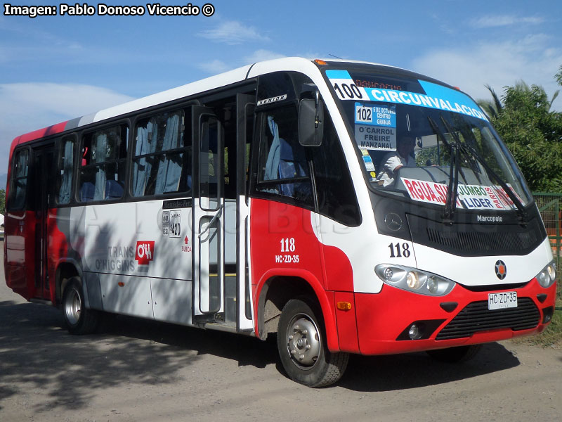 Marcopolo Senior / Mercedes Benz LO-916 BlueTec5 / Línea 100 Circunvalación (Expreso Rancagua) Trans O'Higgins