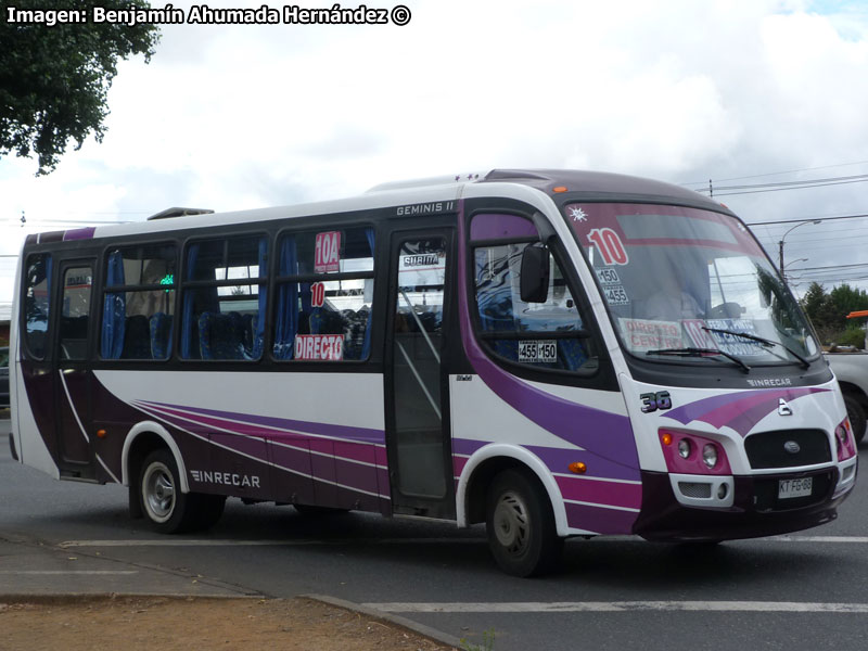 Inrecar Géminis II / Agrale MA-9.2 Euro5 / Línea 10 Temuco