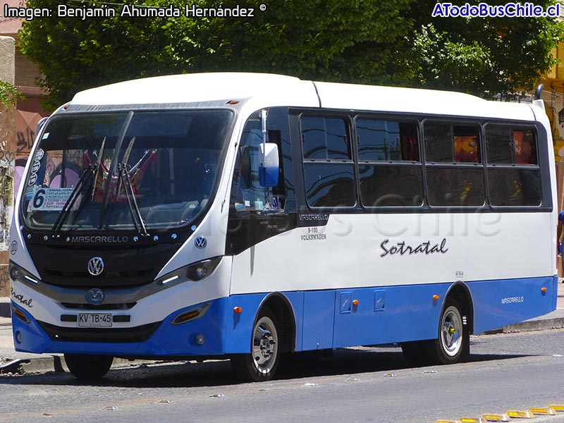 Mascarello Gran Micro / Volksbus 9-160OD Euro5 / Línea N° 6 SOTRATAL (Talca)