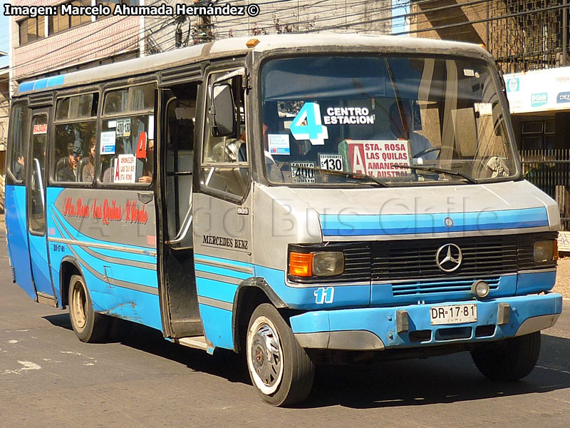 Metalpar Pucará 1 / Mercedes Benz LO-809 / Línea Nº 4 Temuco