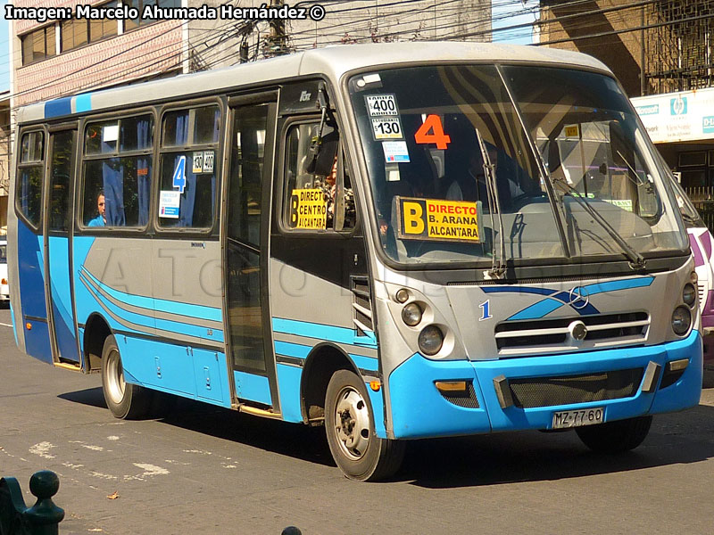 Induscar Caio Foz / Mercedes Benz LO-812 / Línea Nº 4 Temuco