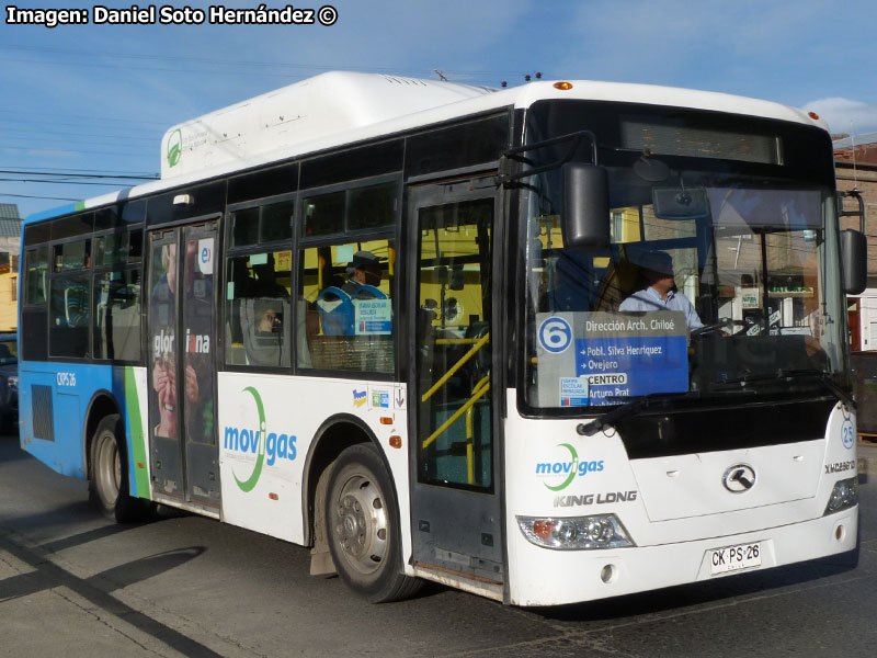 King Long XMQ6891G / Movigas Línea N° 6 Punta Arenas