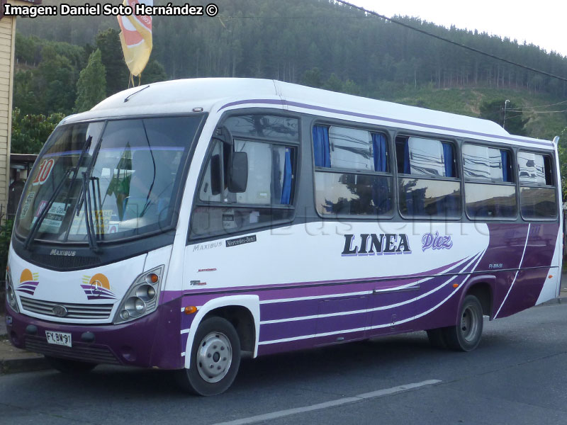 Maxibus Astor / Mercedes Benz LO-915 / Línea 10 Temuco