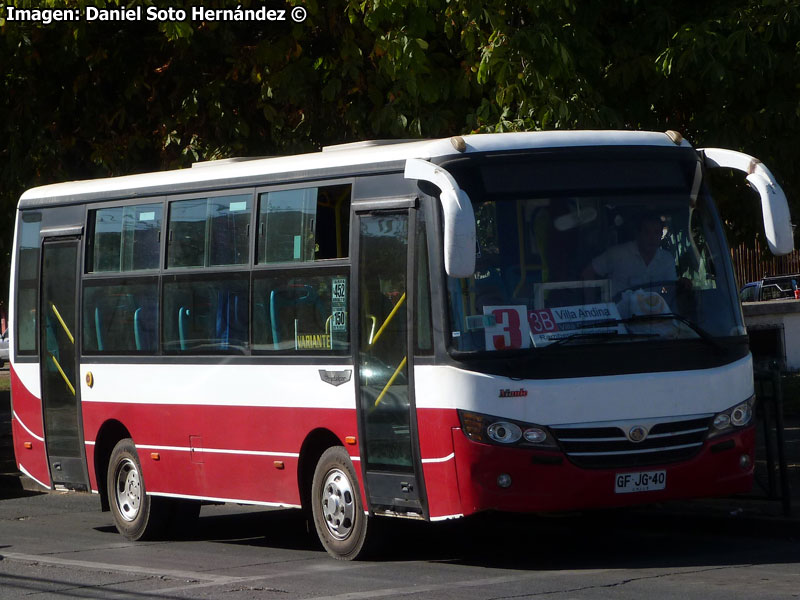 Metalpar Maule (Youyi Bus ZGT6718 Extendido) / Línea 3 Temuco