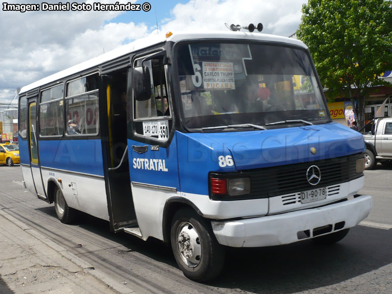 Metalpar Pucará 1 / Mercedes Benz LO-809 / Línea N° 6 SOTRATAL (Talca)